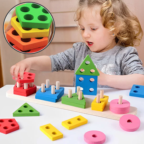 Jeu de construction - Un Puzzle Empilable Plein de Tendresse
