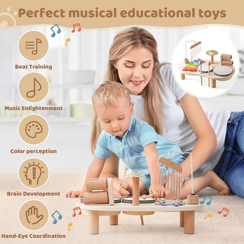 MusicMontessori™-Table musicale en bois