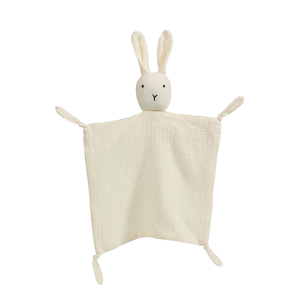 Doudou bébé - Lapin en mousseline
