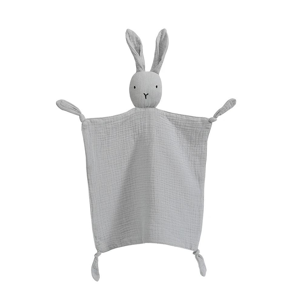 Doudou bébé - Lapin en mousseline