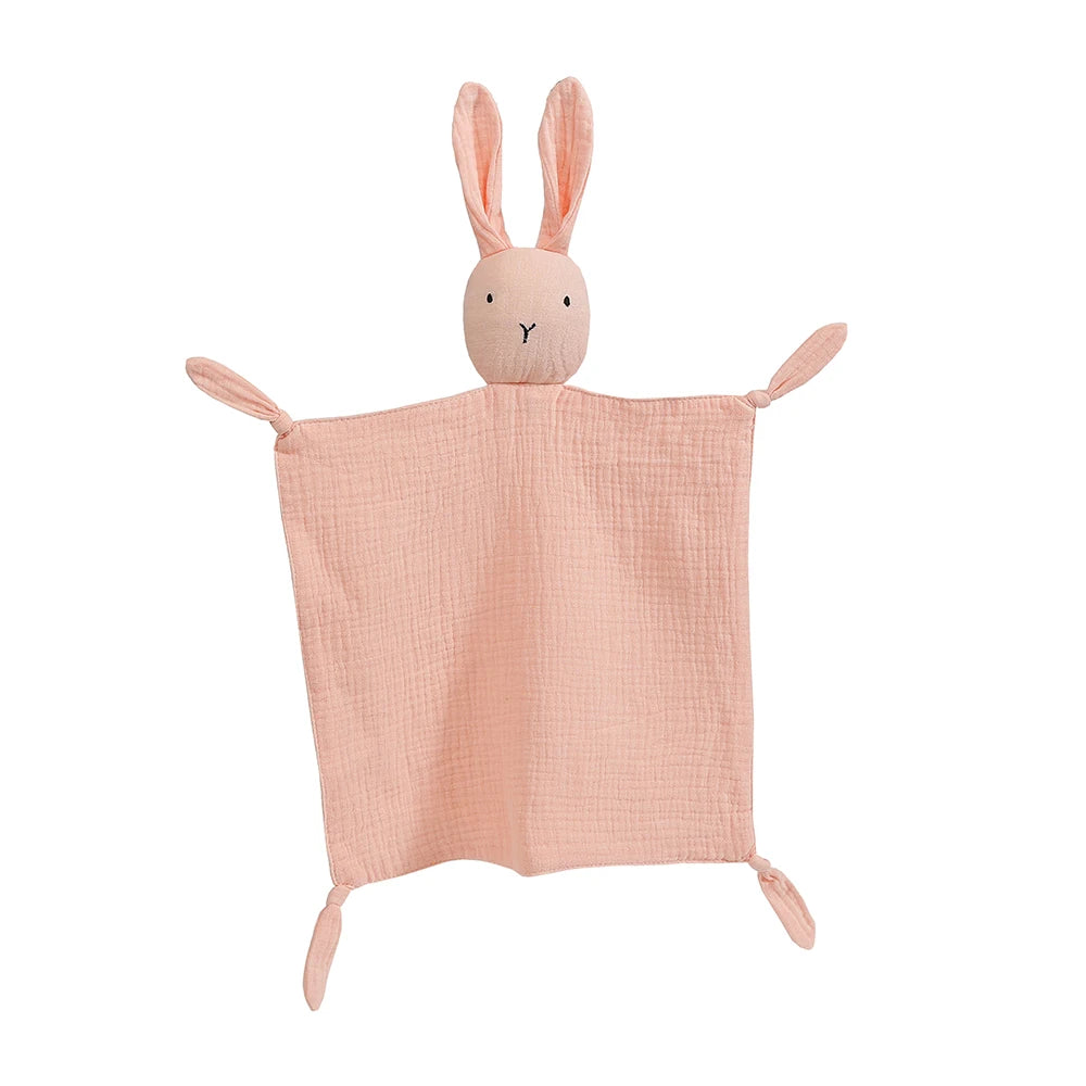 Doudou bébé - Lapin en mousseline