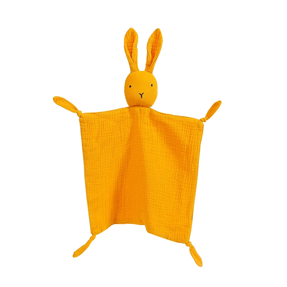 Doudou bébé - Lapin en mousseline