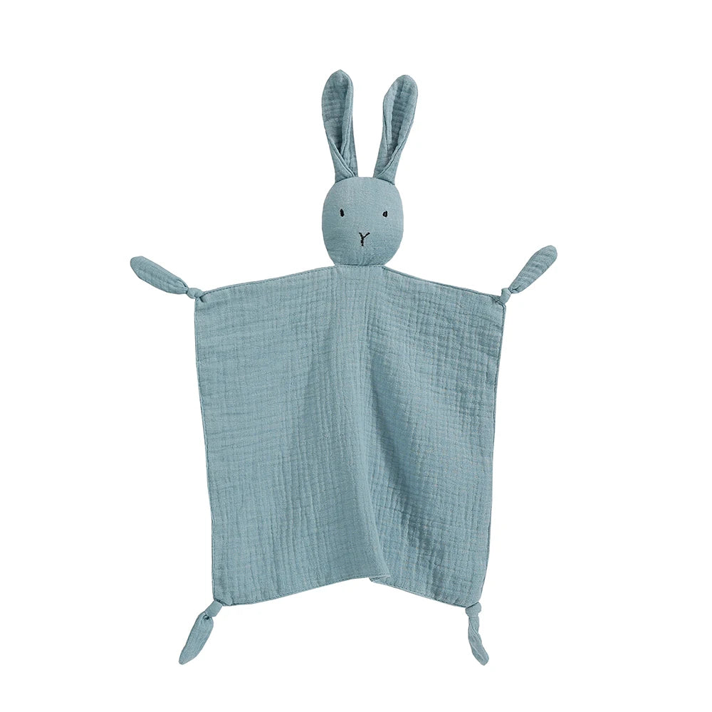 Doudou bébé - Lapin en mousseline