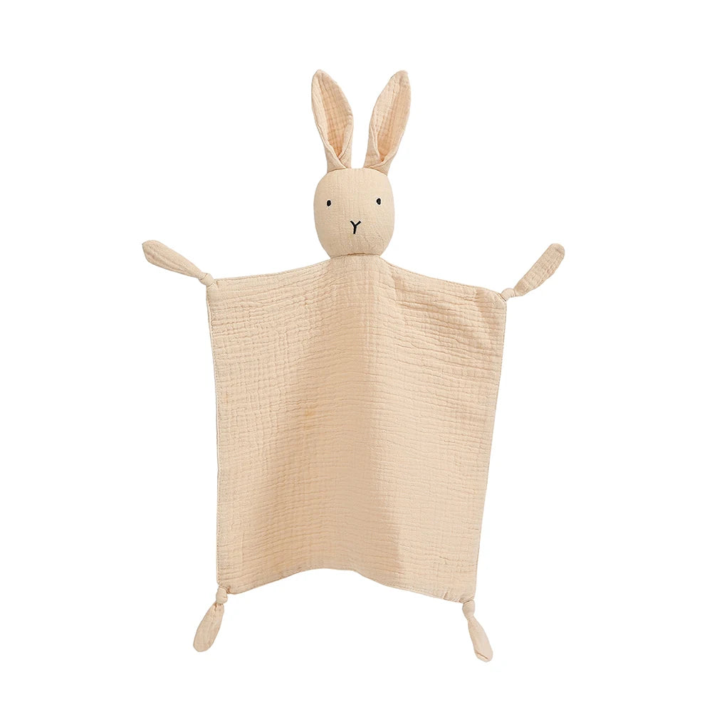 Doudou bébé - Lapin en mousseline