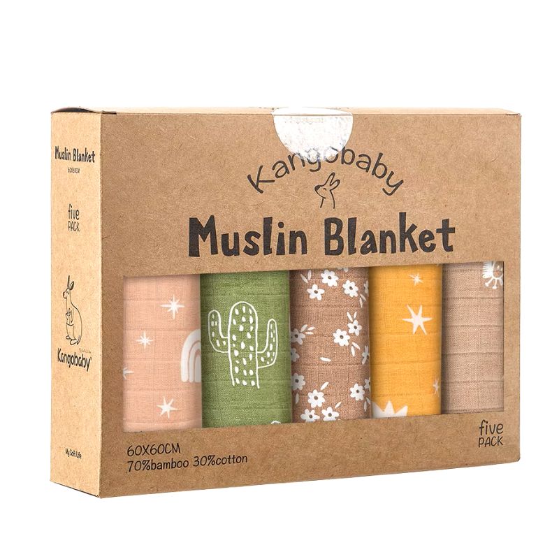 lot de 5 bavoirs Bandana cocooning - Matériel de Bébé