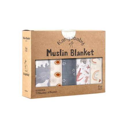 lot de 5 bavoirs Bandana cocooning - Matériel de Bébé