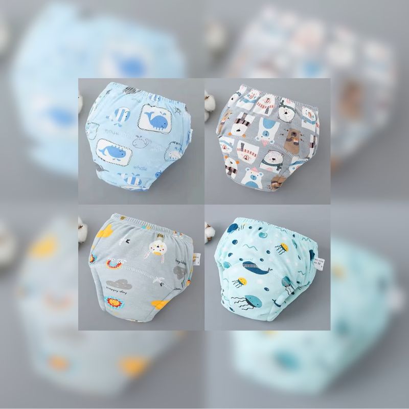 Lot de 4 couches lavables - Bébé au naturel