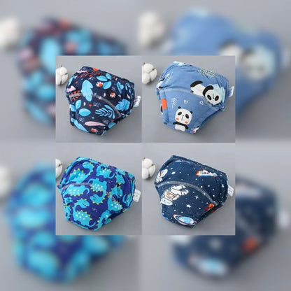 Lot de 4 couches lavables - Bébé au naturel
