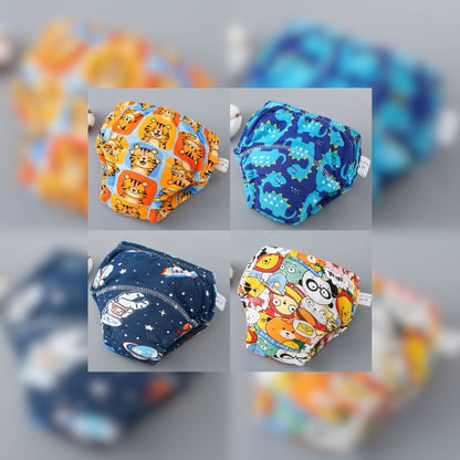 Lot de 4 couches lavables - Bébé au naturel