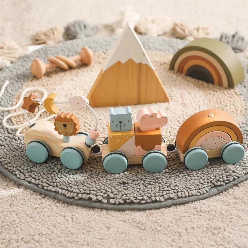 MontessoriToys™-Jouet a tirer en bois