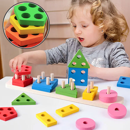 Jeu de construction - Un Puzzle Empilable Plein de Tendresse