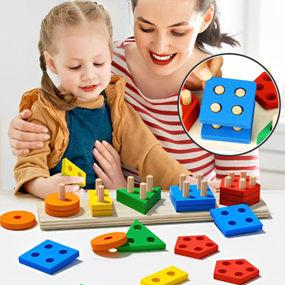 Jeu de construction - Un Puzzle Empilable Plein de Tendresse