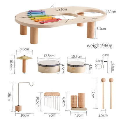 MusicMontessori™-Table musicale en bois
