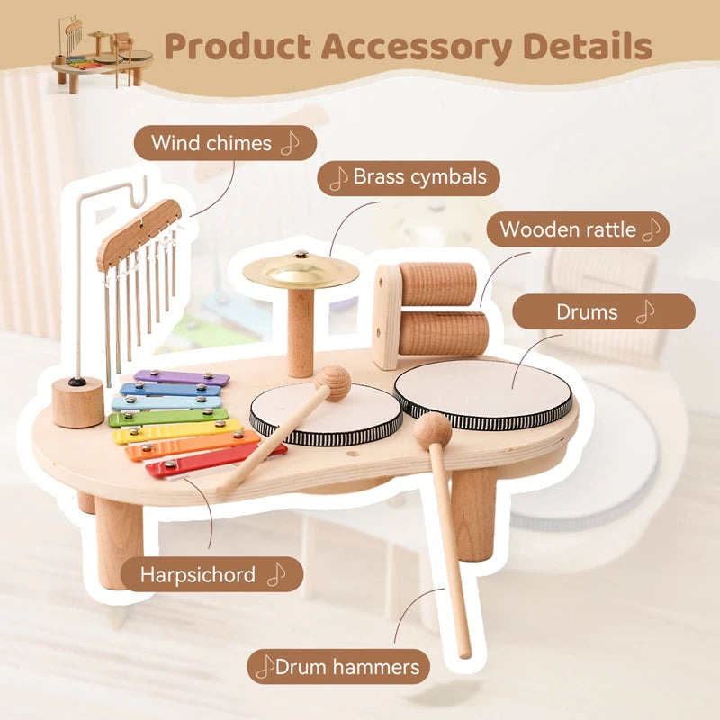 MusicMontessori™-Table musicale en bois