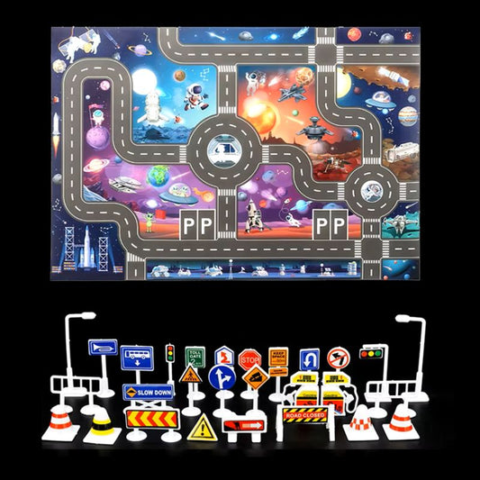 Montessori™-Tapis de jeu astronaute